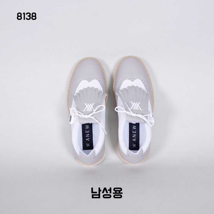 어뉴 남녀공용 8138 테슬 스파이크리스 골프화(2color)
