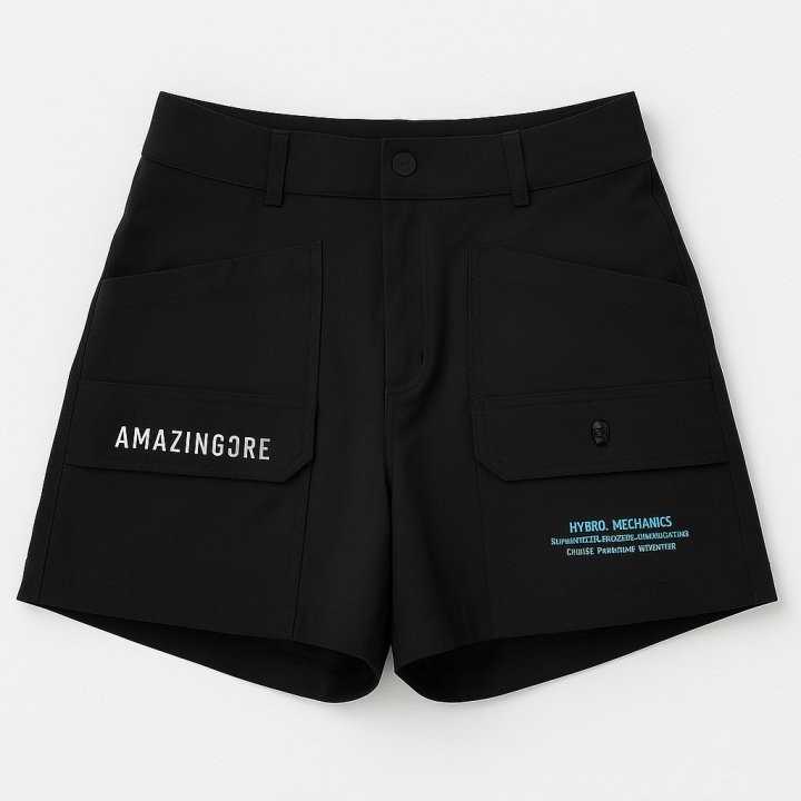 어메이징크리 여성 포켓 언발 숏 팬츠(3color)
