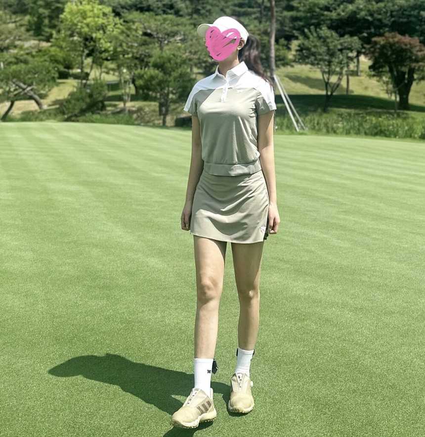 PXG 우먼 썸머 언발란스 스커트