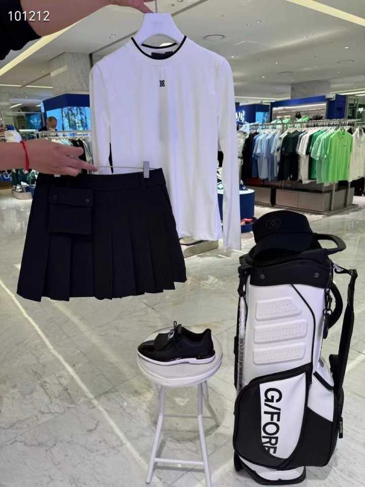 지포어 플리트 랩 스커트