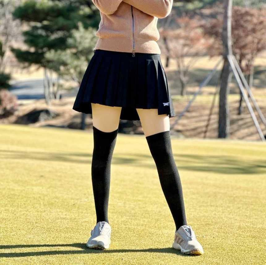 PXG 우먼 플레인 플리치 스커트(2color)