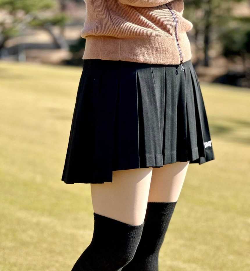 PXG 우먼 플레인 플리치 스커트(2color)