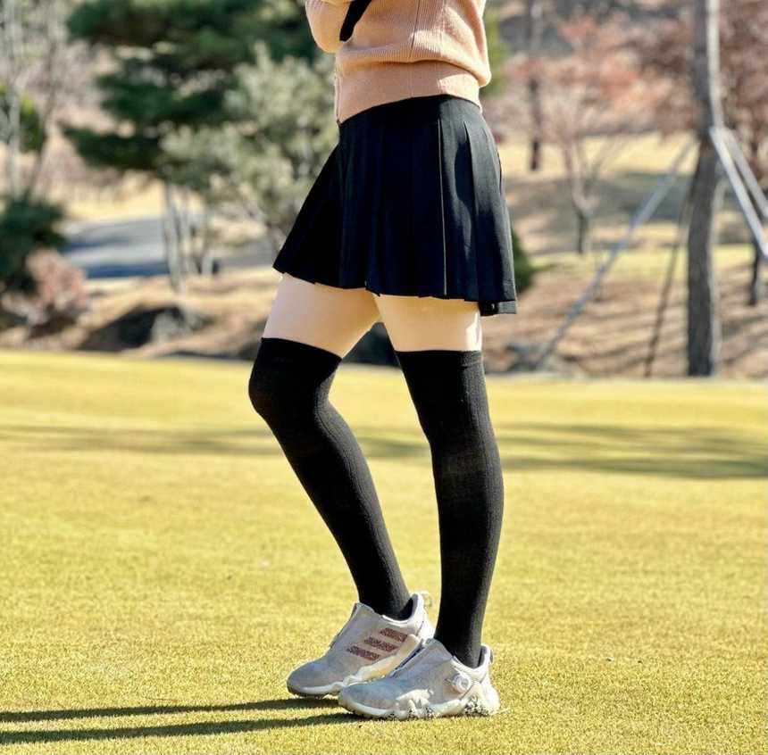 PXG 우먼 플레인 플리치 스커트(2color)