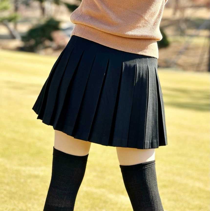PXG 우먼 플레인 플리치 스커트(2color)