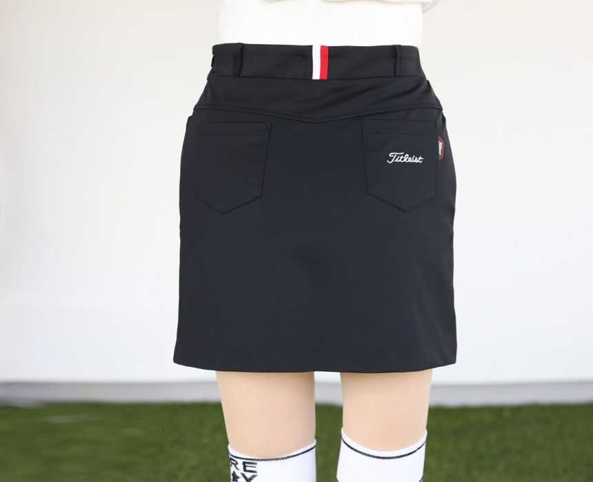 타이틀리스트 여성 사이드 삼선 주름 스커트(2color)
