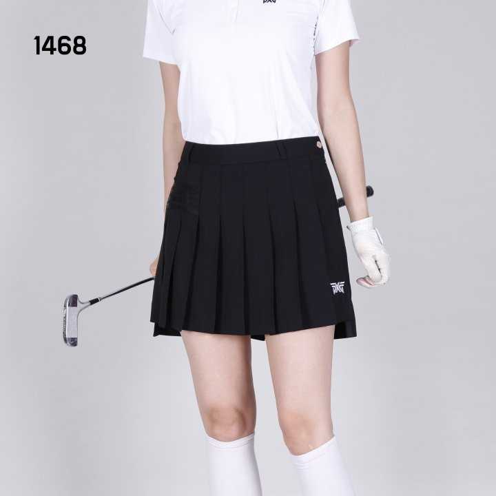 PXG 여자 1468 라인 플리츠 스커트 치마(2color)