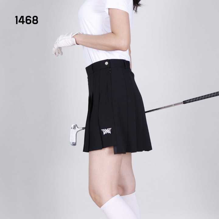 PXG 여자 1468 라인 플리츠 스커트 치마(2color)