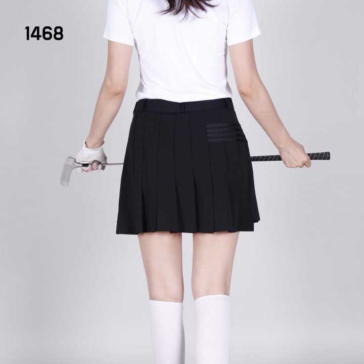PXG 여자 1468 라인 플리츠 스커트 치마(2color)