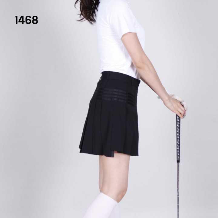 PXG 여자 1468 라인 플리츠 스커트 치마(2color)