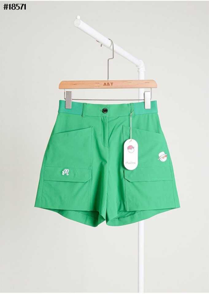 말본 여성 스크립트 카고 쇼트 팬츠(3color)