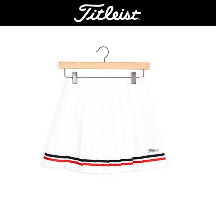 타이틀리스트 테잎 두줄 주름스커트(2color)