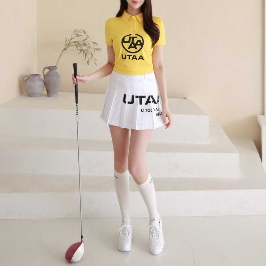 유타 브리에 빅로고 심볼 쇼트 스커트