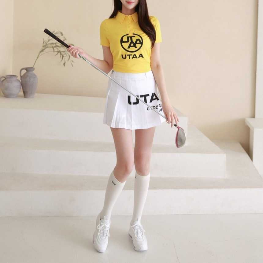 유타 브리에 빅로고 심볼 쇼트 스커트