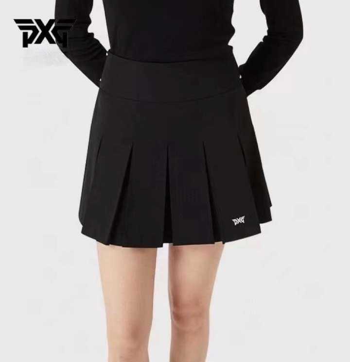 PXG 여성 셔링포인트 뒷밴드 스커트