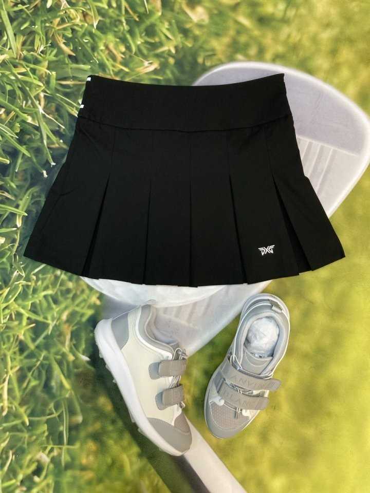 PXG 여성 셔링포인트 뒷밴드 스커트
