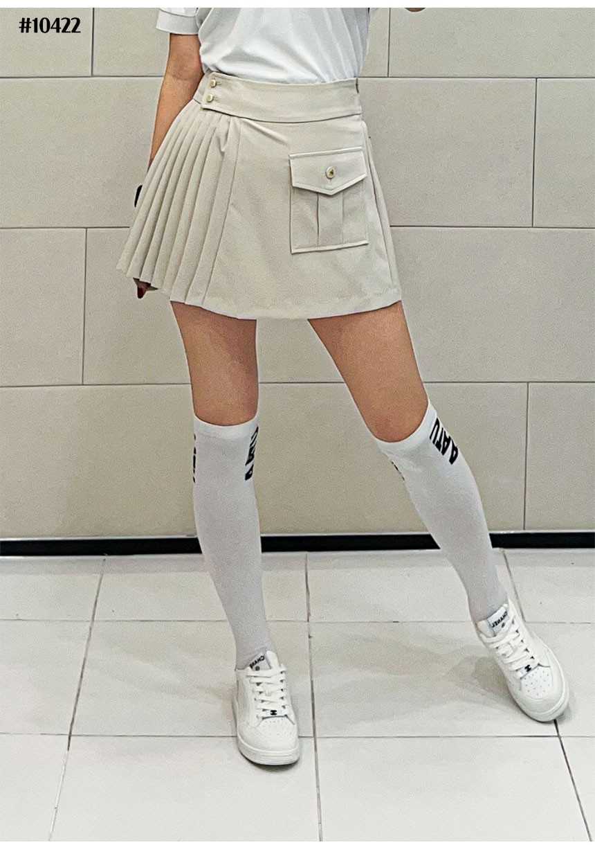 페어라이어 카고 하프 플리츠 스커트(2color)
