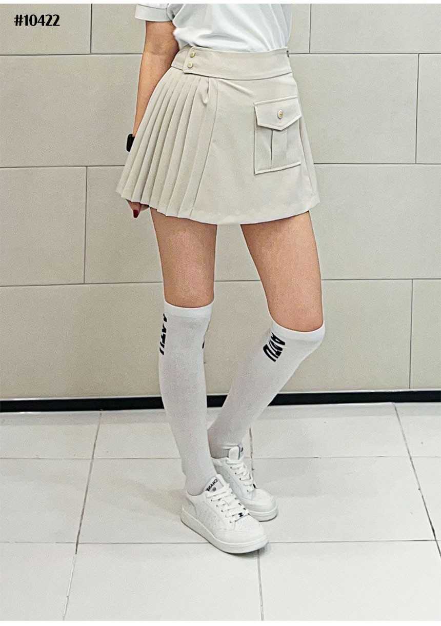 페어라이어 카고 하프 플리츠 스커트(2color)