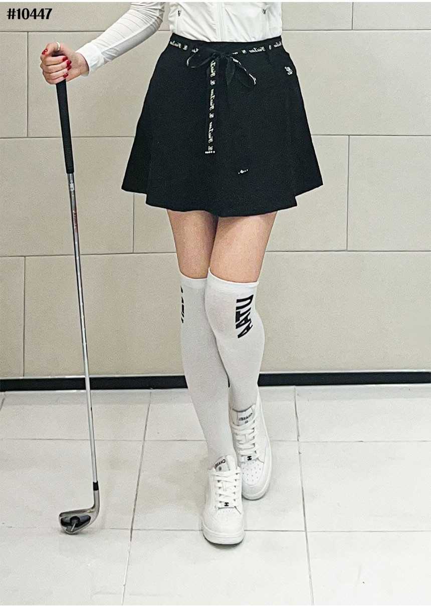 페어라이어 리본벨트 하이웨스트 플리츠 스커트