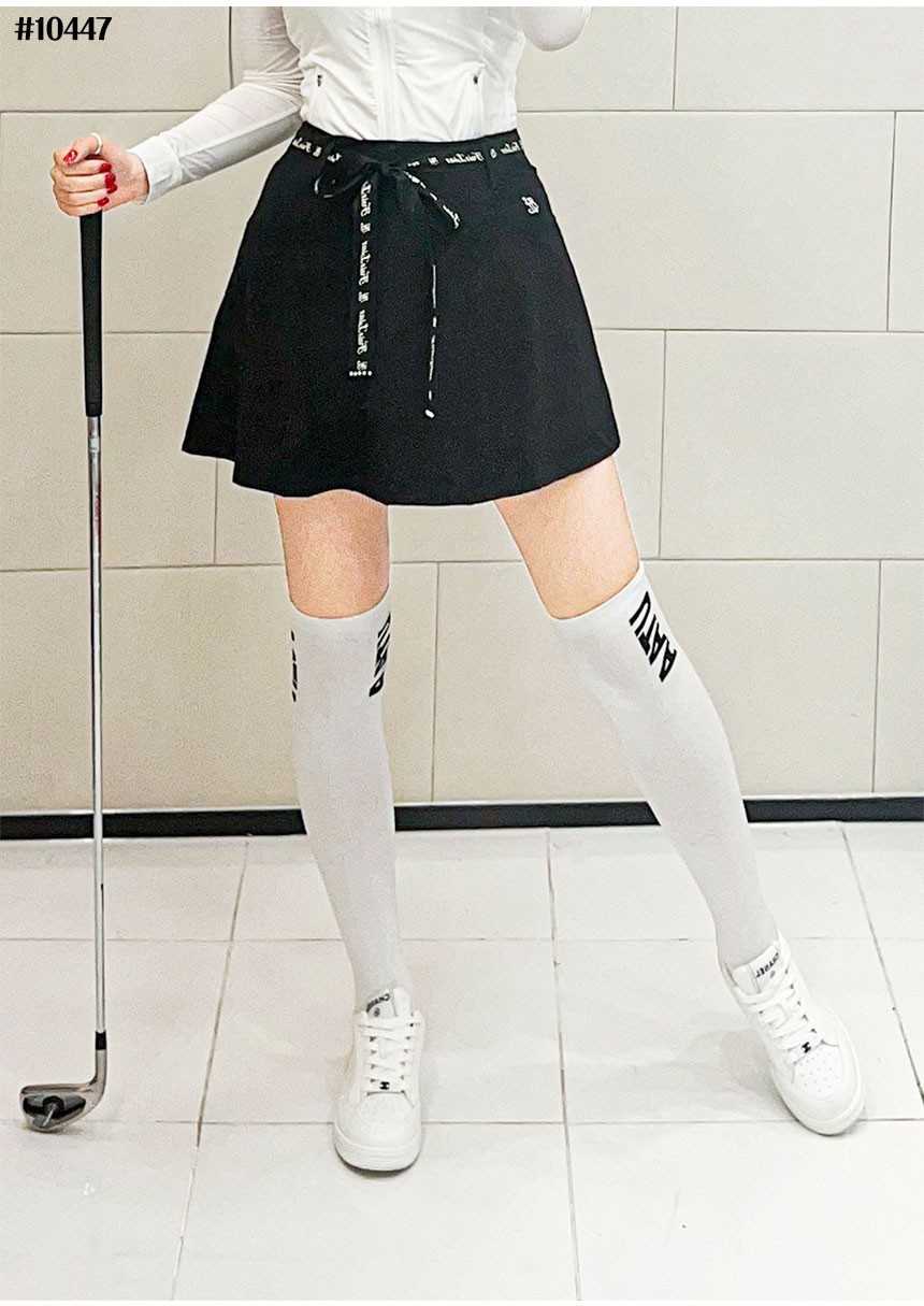 페어라이어 리본벨트 하이웨스트 플리츠 스커트