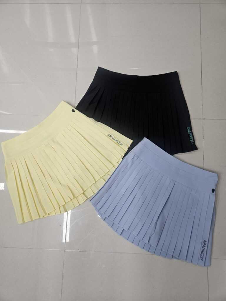 어메이징크리 주름랩 스커트(3color)