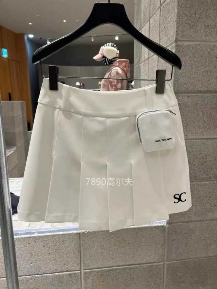 사우스케이프 여성 SC 로고 포켓 플리츠 큐롯 팬츠