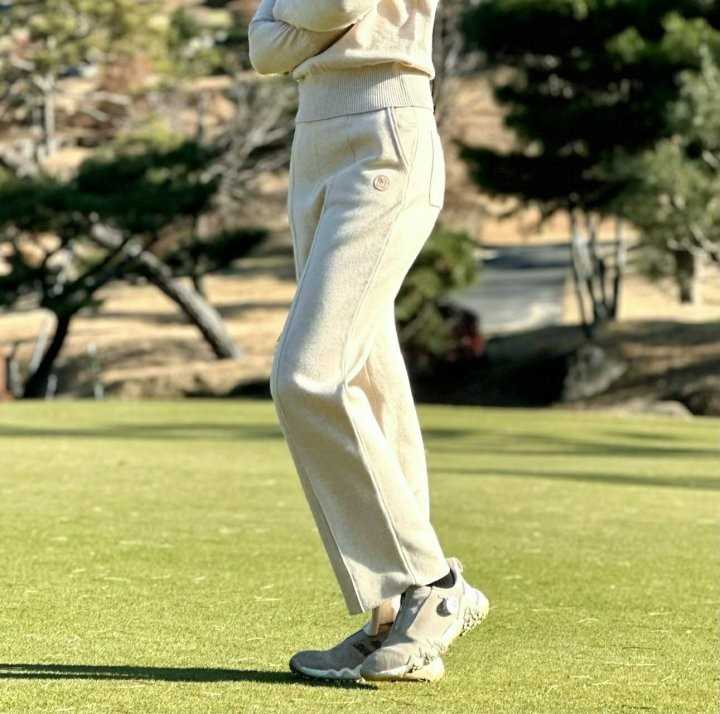 지포어 여성 캐시미어 니트 팬츠