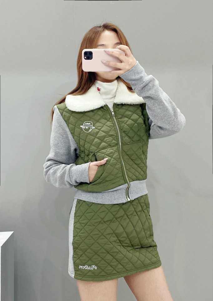 말본 양털 버킷 와이드 넥 셋트(2color)