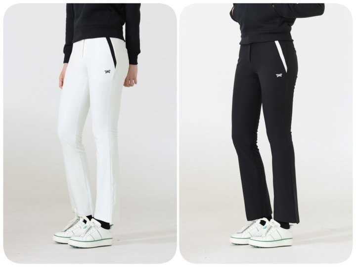PXG 수입고급 여성 지퍼 라인 부츠컷 기모팬츠(2color)