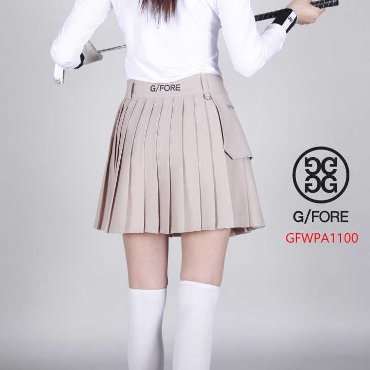 지포어 여자 GFWPA1100 포켓 플리츠 스커트 치마