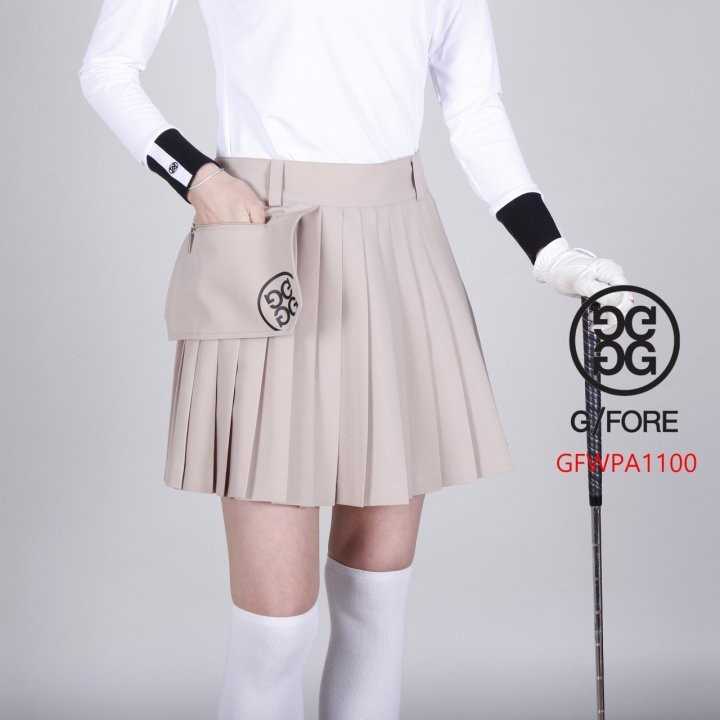 지포어 여자 GFWPA1100 포켓 플리츠 스커트 치마