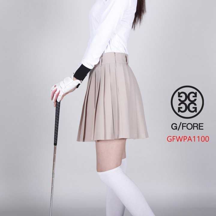 지포어 여자 GFWPA1100 포켓 플리츠 스커트 치마