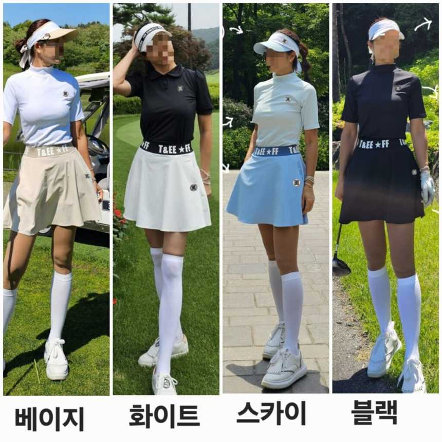 지포어 수입 썸머밴드 스커트(4color)