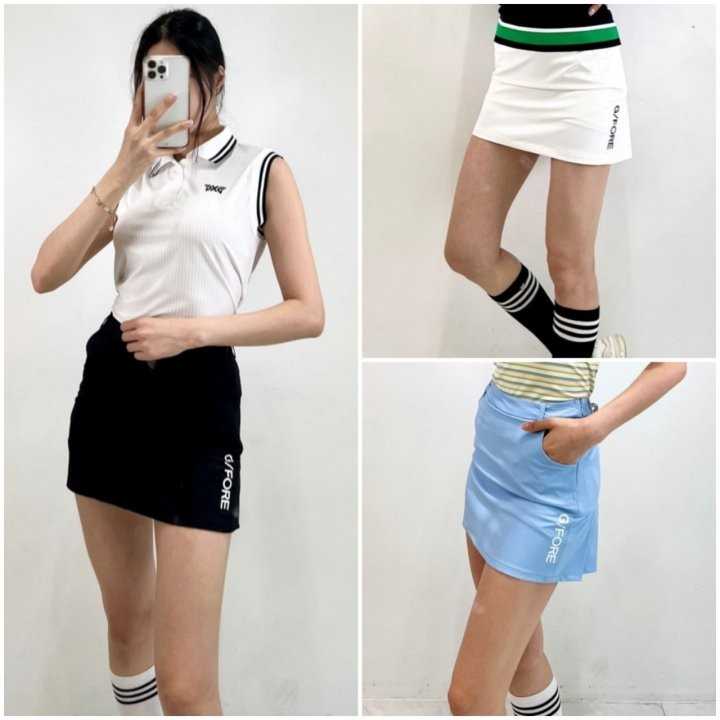 지포어 뒷 주름 큐롯 스커트(3color)