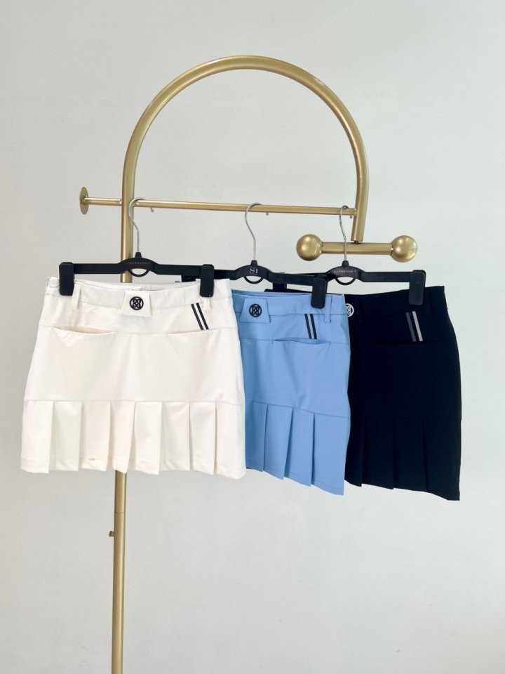 지포어 뒷 주름 큐롯 스커트(3color)