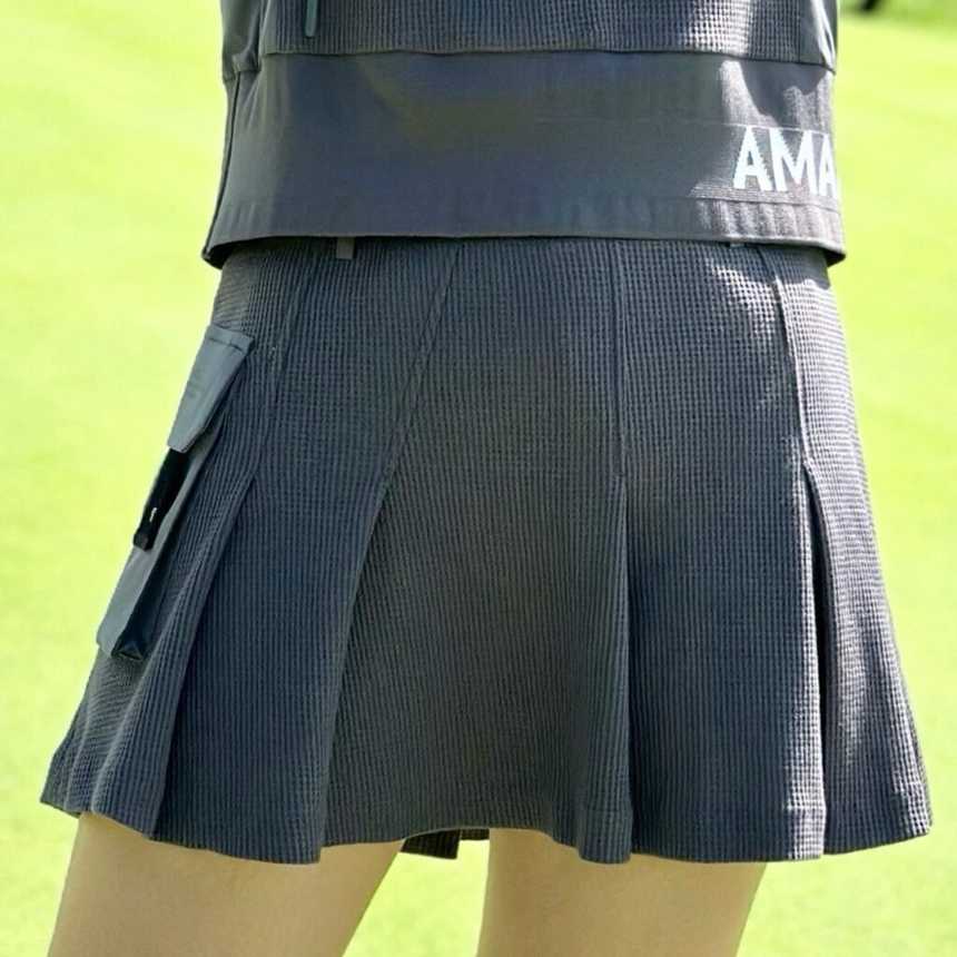 어메이징크리 어어서킷 하이브 일레귤러 플리츠 큐롯(2color)