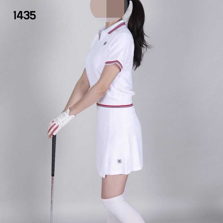 지포어 여자 1435 테리 카라 스커트 세트(2color)