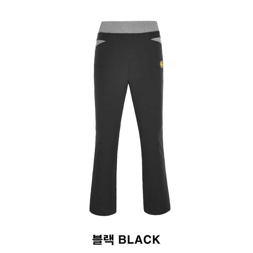 유타 여성 자수로고 부츠컷 패딩 팬츠(2color)