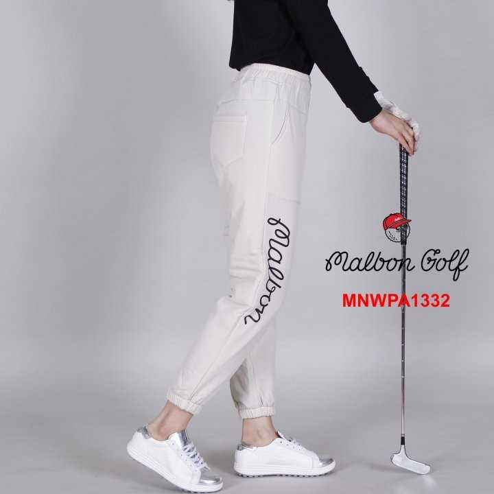 말본 여자 MNWPA1332 세로 스크립트 패딩 팬츠 바지(2color)