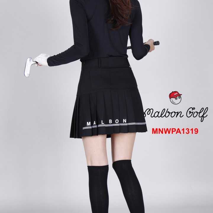 말본 여성 MNWPA1319 언발플리츠 스커트 치마