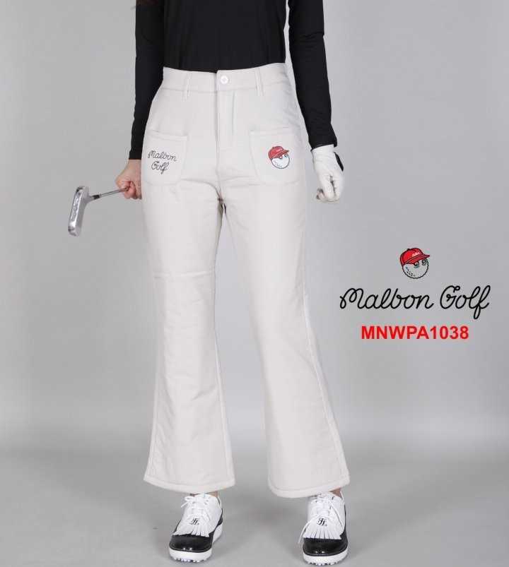 말본 여성 MNWPA1038 더블포켓 부츠컷 패딩 팬츠 바지(2color)
