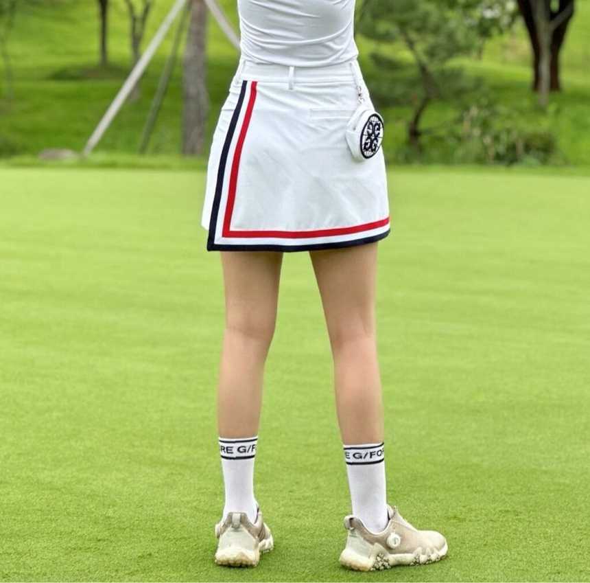 지포어 트리컬러 랩 큐럿 팬츠 스커트