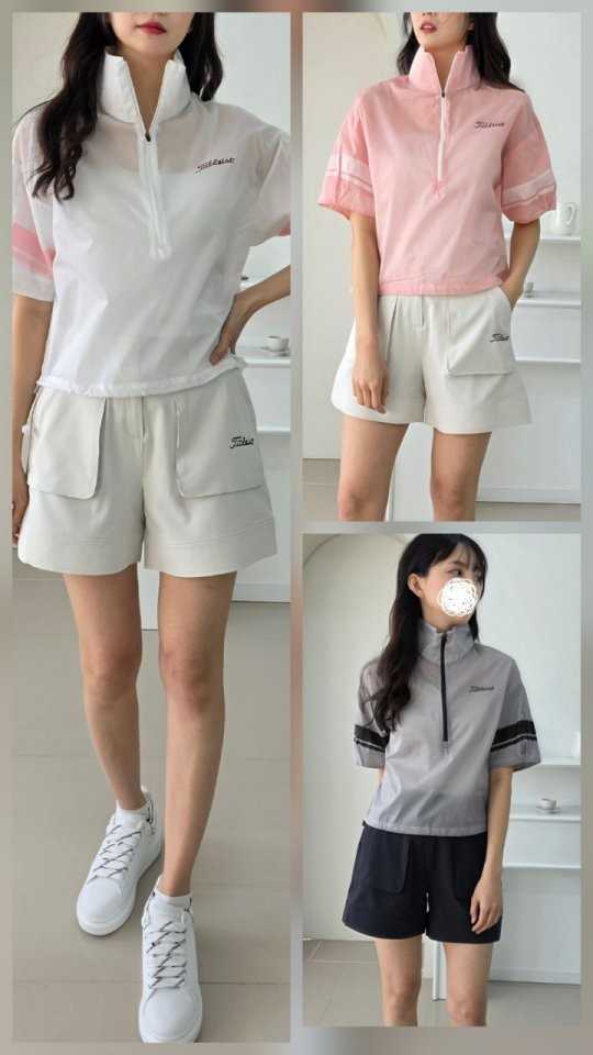 타이틀리스트 여성 포켓 밴드베이직 반바지(3color)