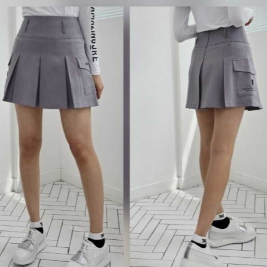어메이징크리 여성 에어 카고 플리츠 스커트(2color)
