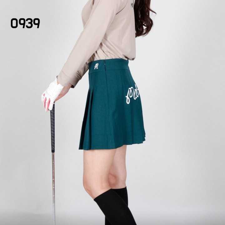 말본 여자 0939 힙로고 플리츠 스커트 치마(3color)