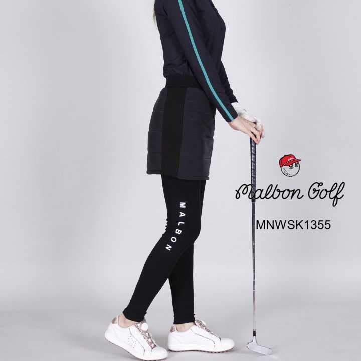 말본 여자 MNWSK1355 기모 레깅스 패딩 스커트 치마