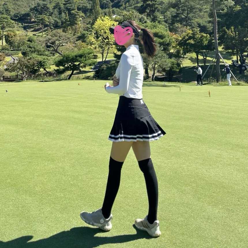 PXG 우먼 언발란스 플리츠 스커트 (WOMEN)