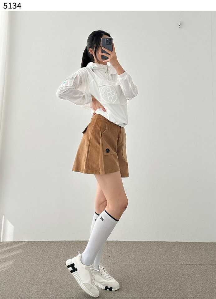 지포어 여성 코듀로이 포켓 A라인 팬츠(3color)