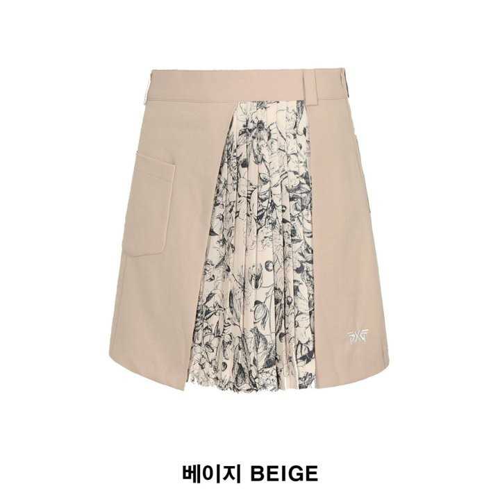 PXG 플라워 랩 스커트(2color)