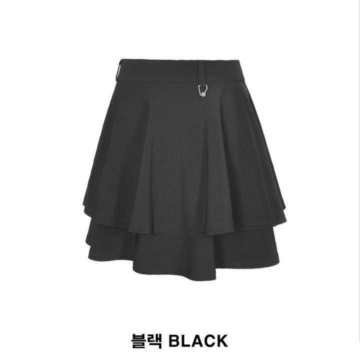 말본 플레어 스커트