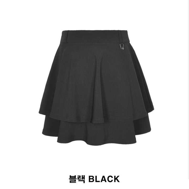 말본 플레어 스커트